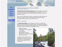Tablet Screenshot of mindfullife.net